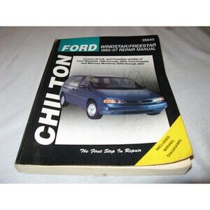 Chilton 26840 Repair Manual Ford Windstar Freestar 1995-2007 Book Guide